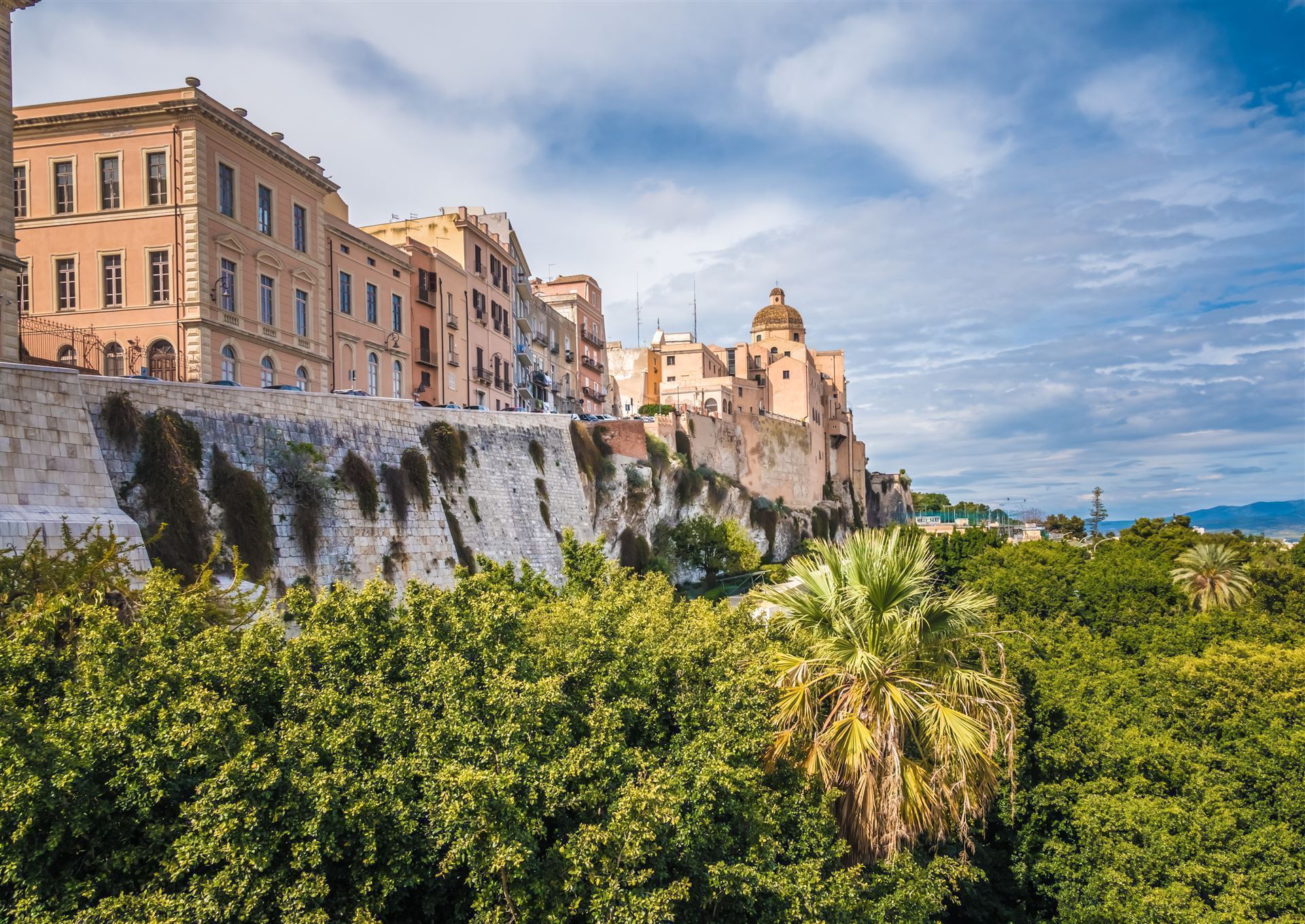 Italien Sardinien Cagliari Stadtmauer