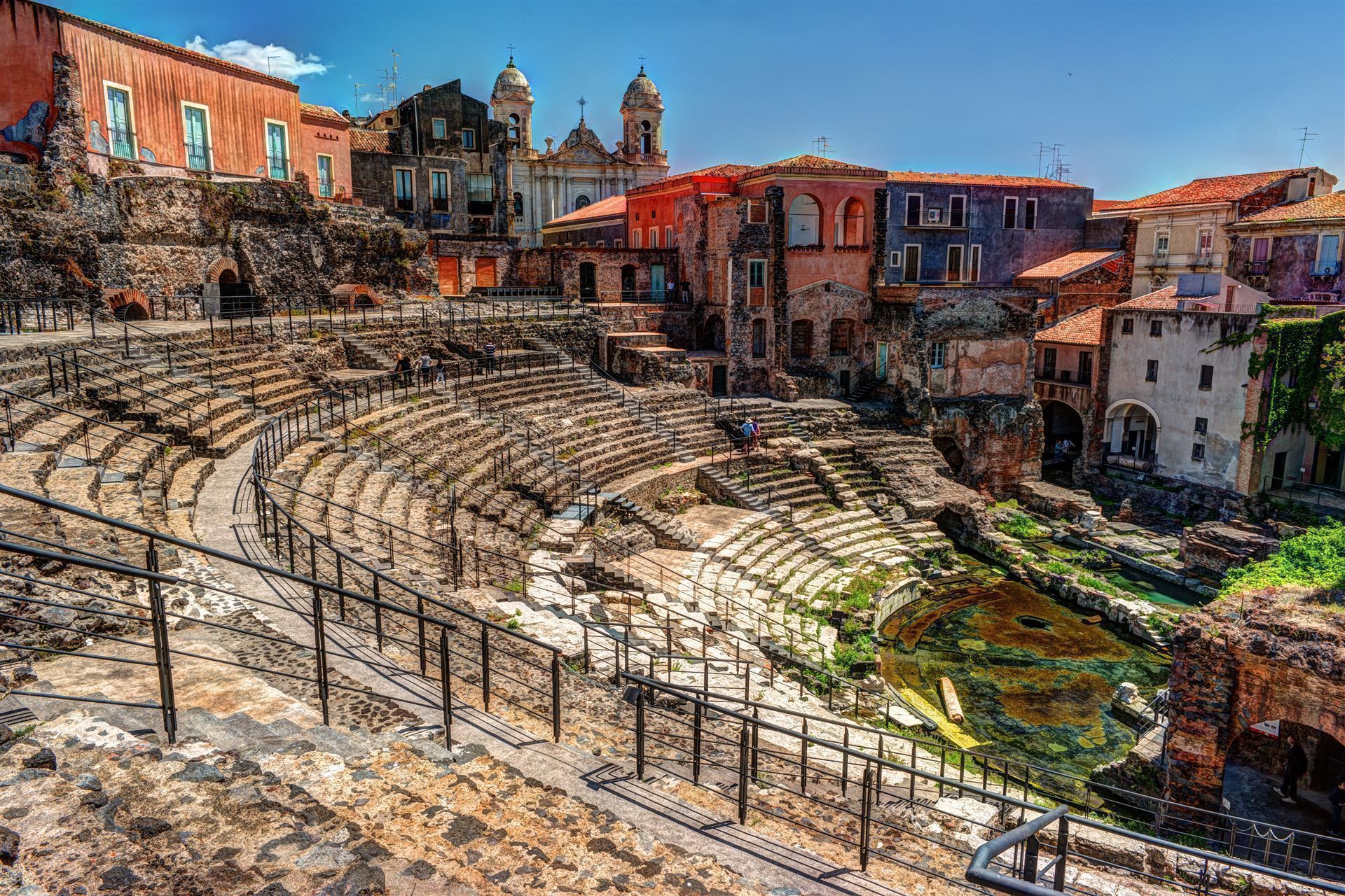 Italien Sizilien Catania antikes Theater
