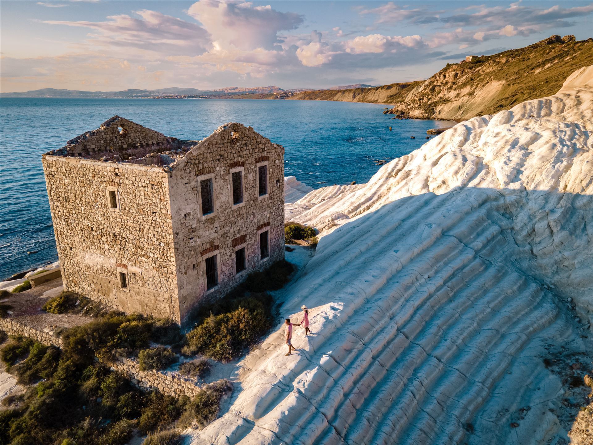 Italien Sizilien Punta Bianca- Küste nahe Agrigent