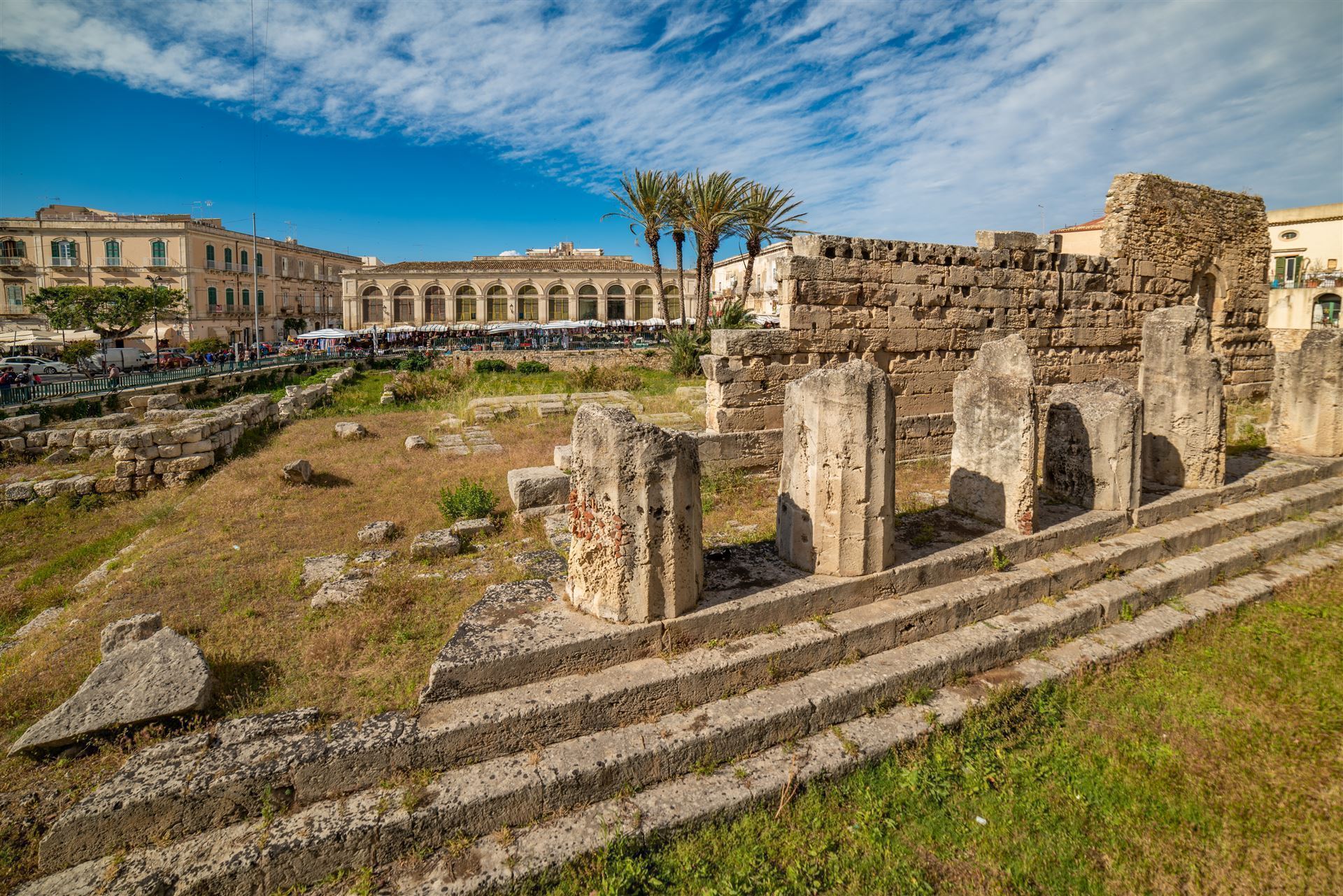 Italien Sizilien Syrakus Apollontempel