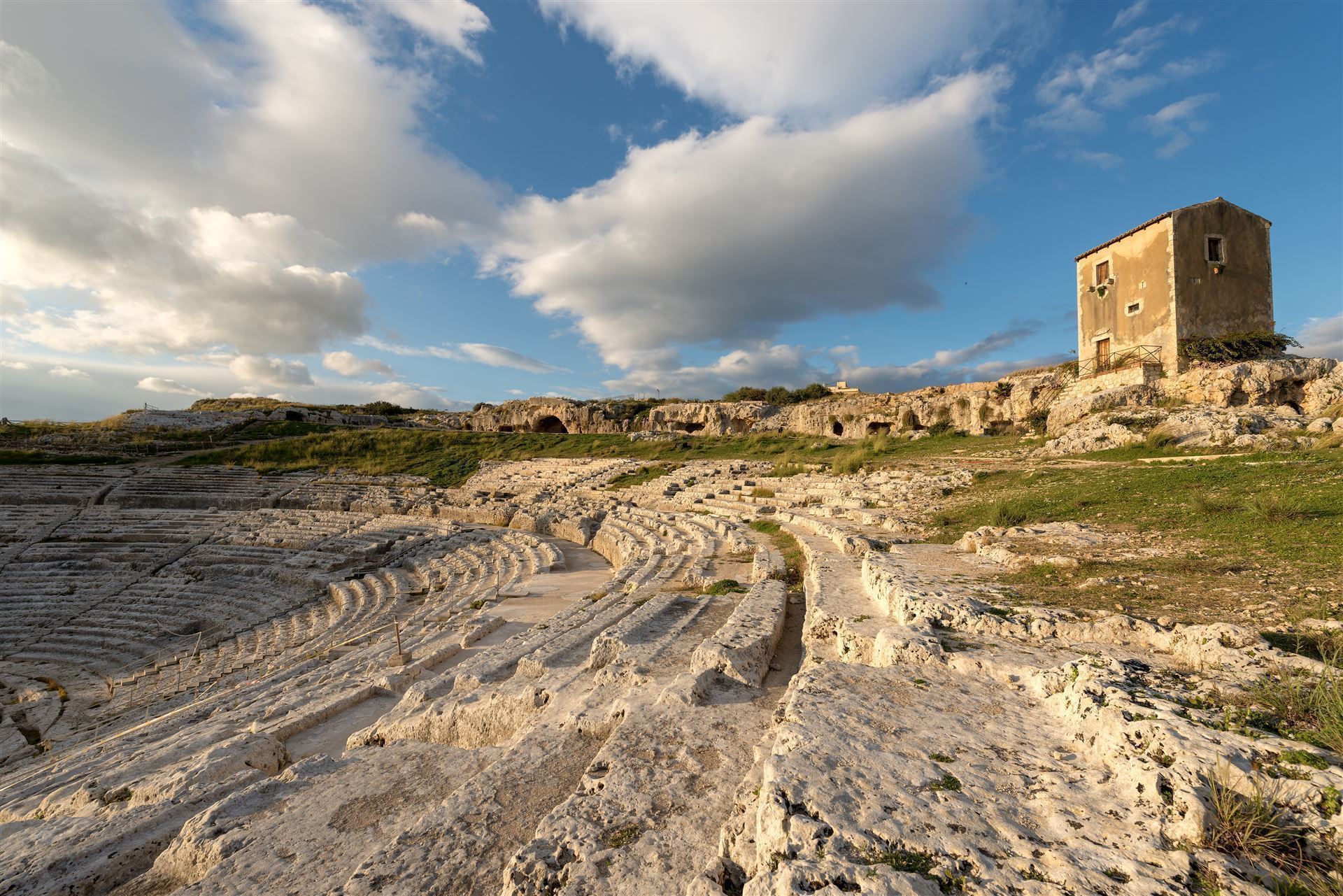 Italien Sizilien Syrakus antikes Theater