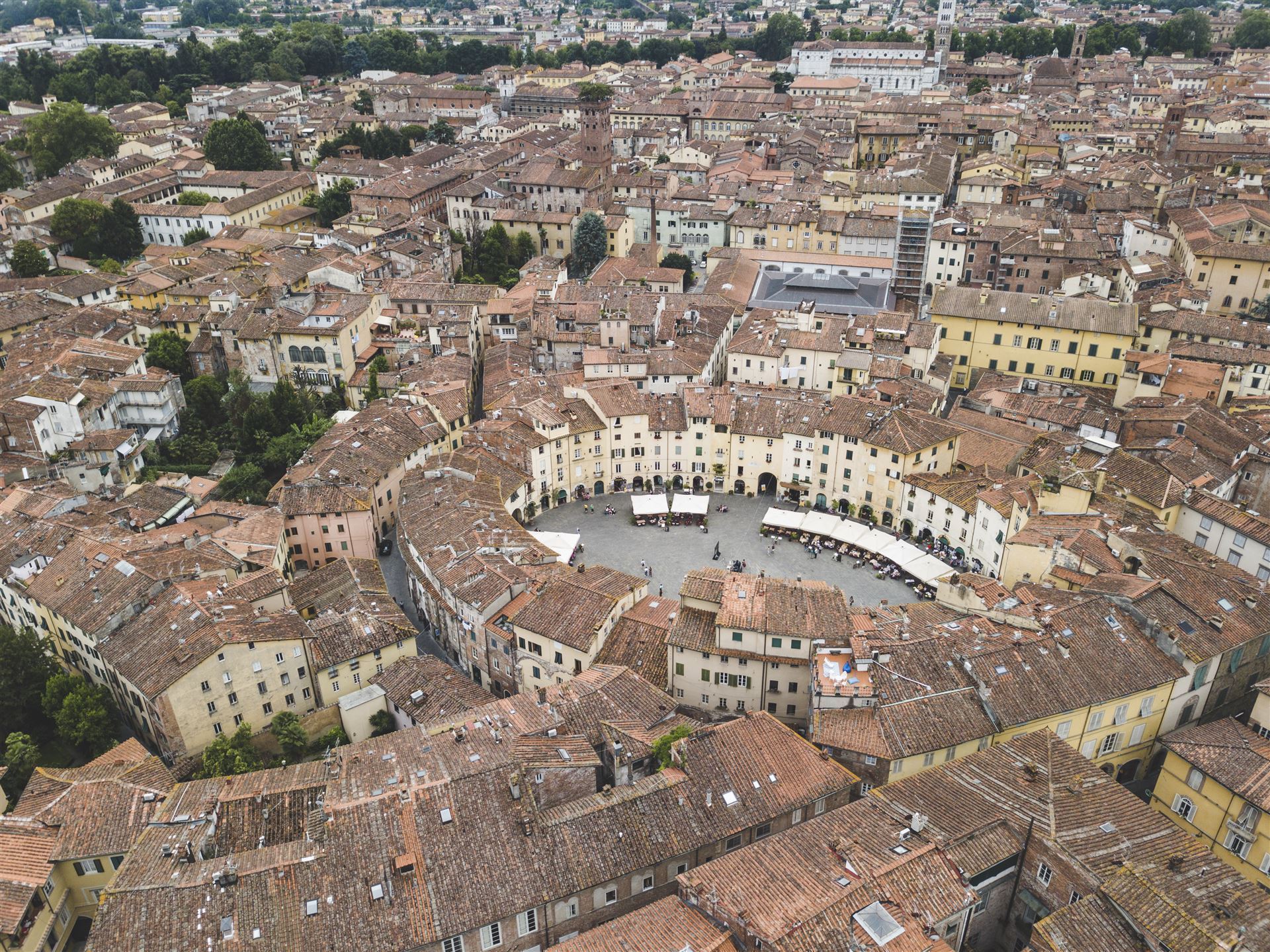 Italien Toskana Lucca- altes Amphitheater