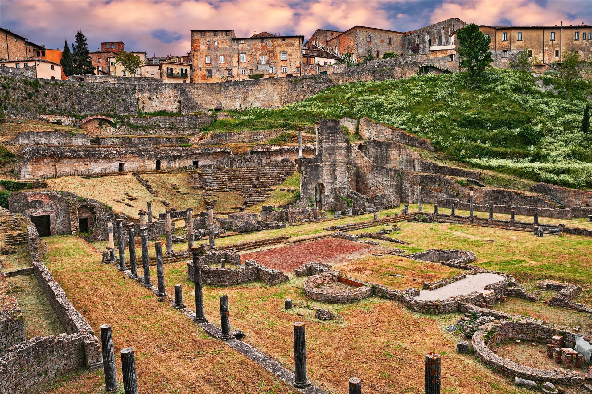 Italien Toskana Volterra Ruinen römsches Theater