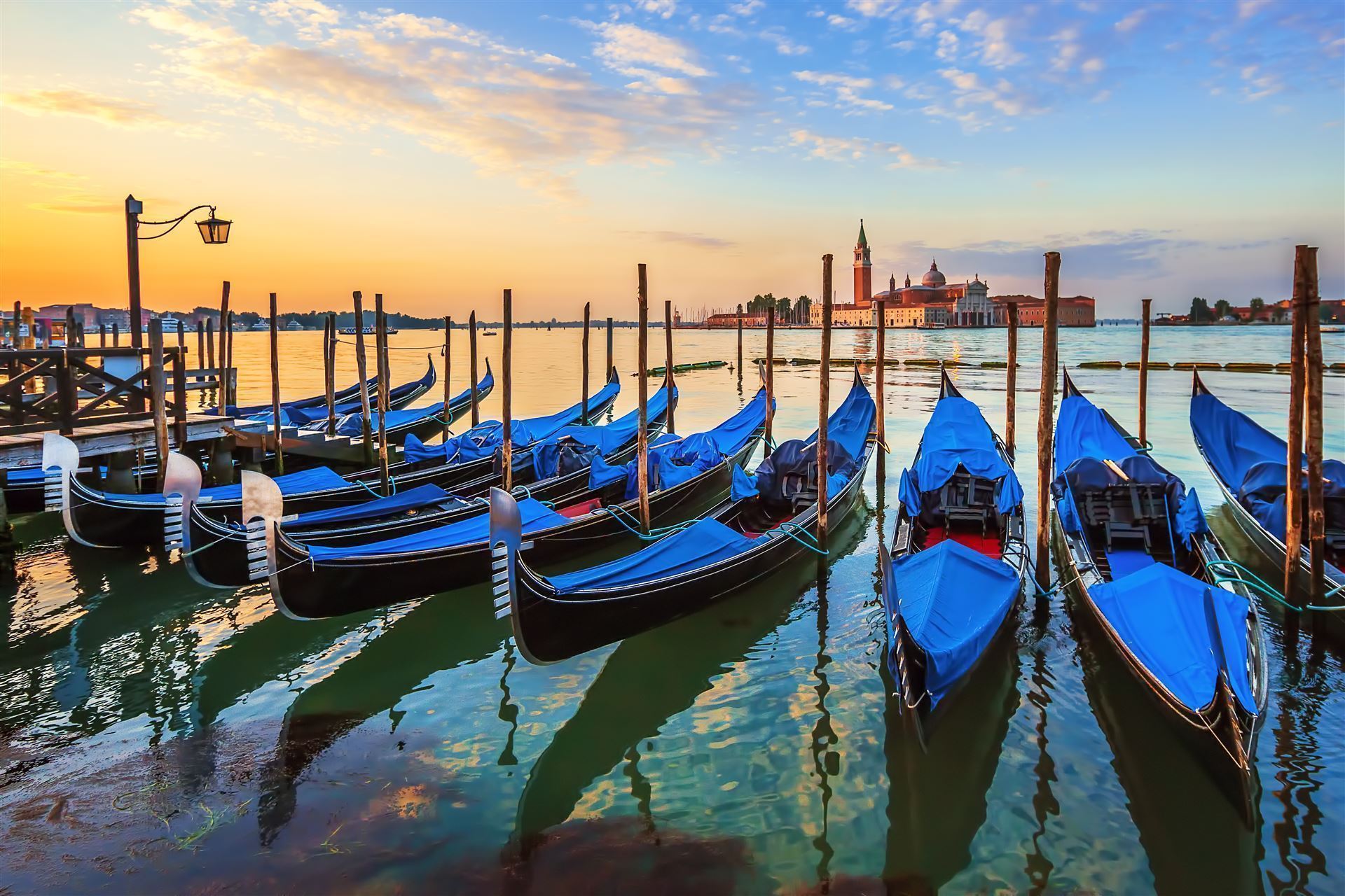 Venedig_Gondeln