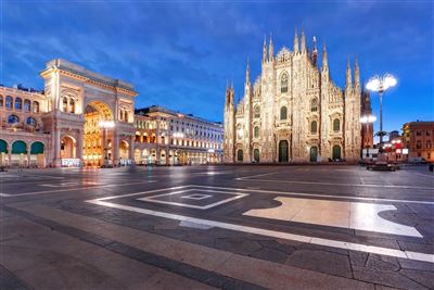 Italien Lombardei Mailand Domplatz