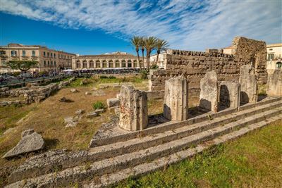 Italien Sizilien Syrakus Apollontempel