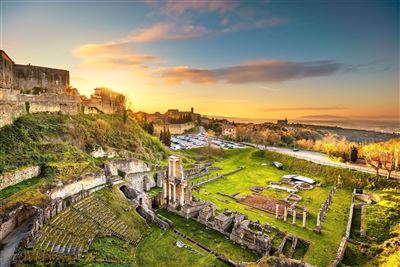 Italien Toskana Volterra Ruinen römsches Theater