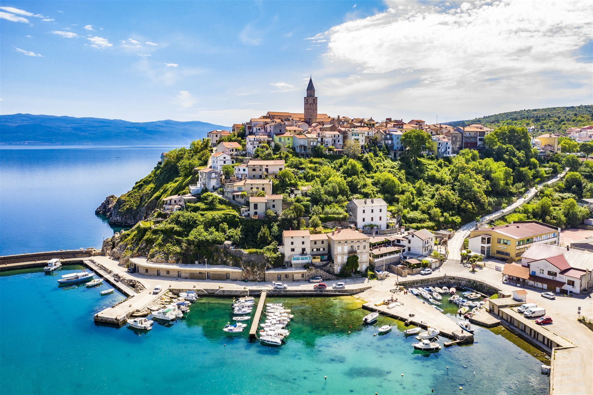 Insel Krk wunderschöne Stadt Vrbnik