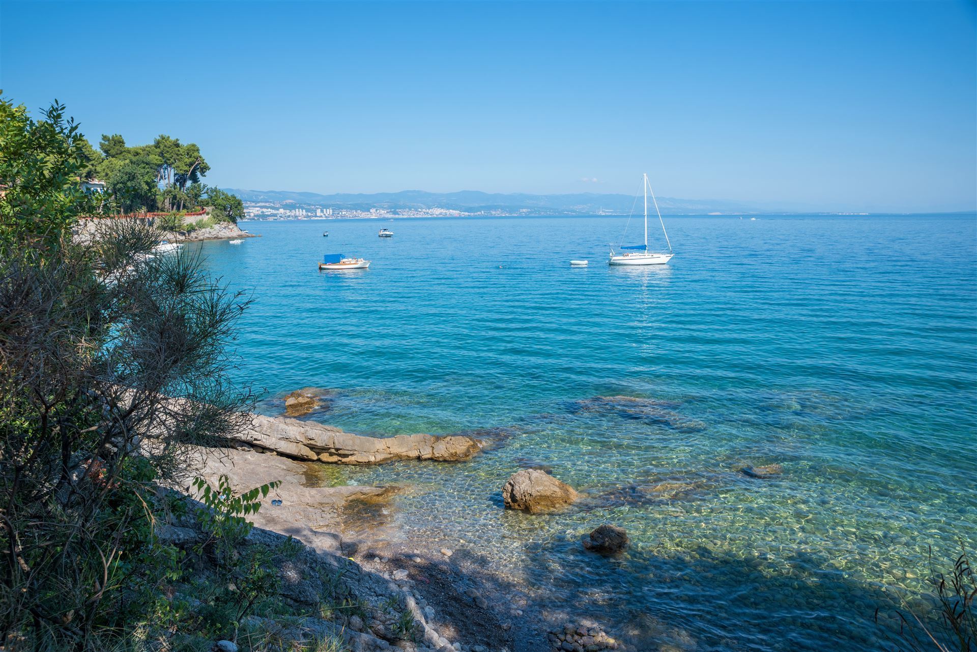 Kvarner Bucht in der Nähe von Opatij