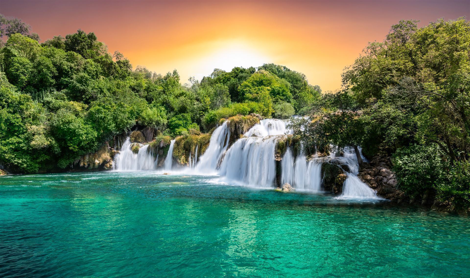 Krka Nationalpark mit Wasserfall