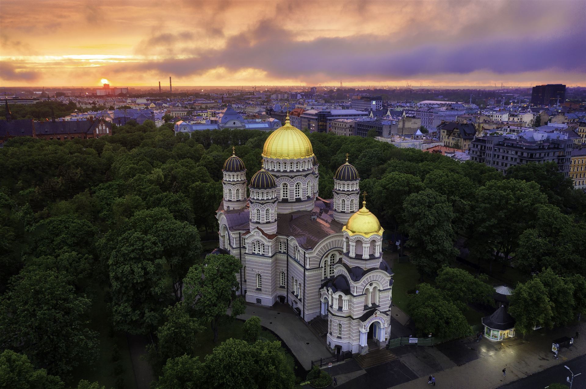 Lettland_Riga_Sonnenaufgang