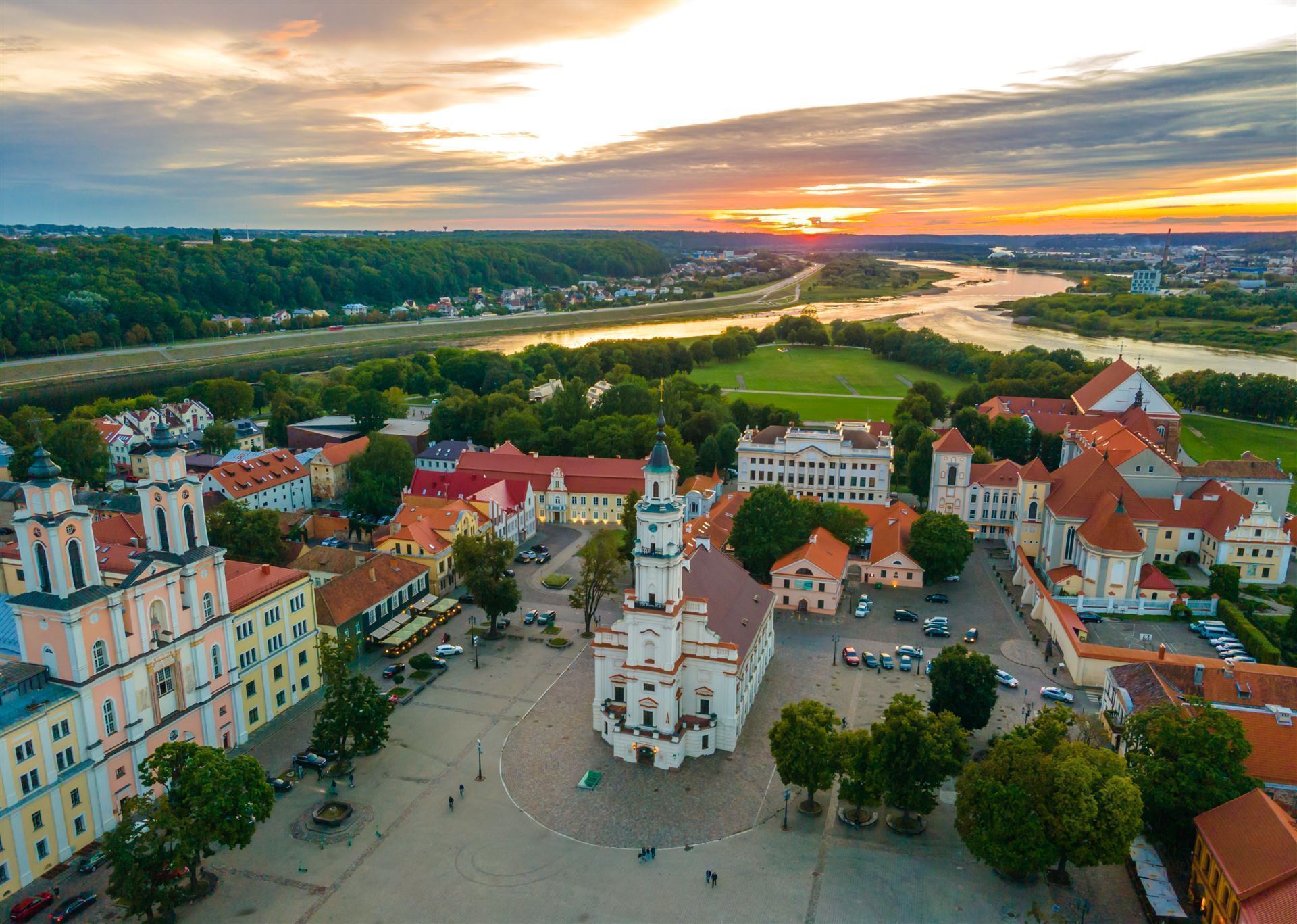 Litauen_Kaunas_Rathausplatz