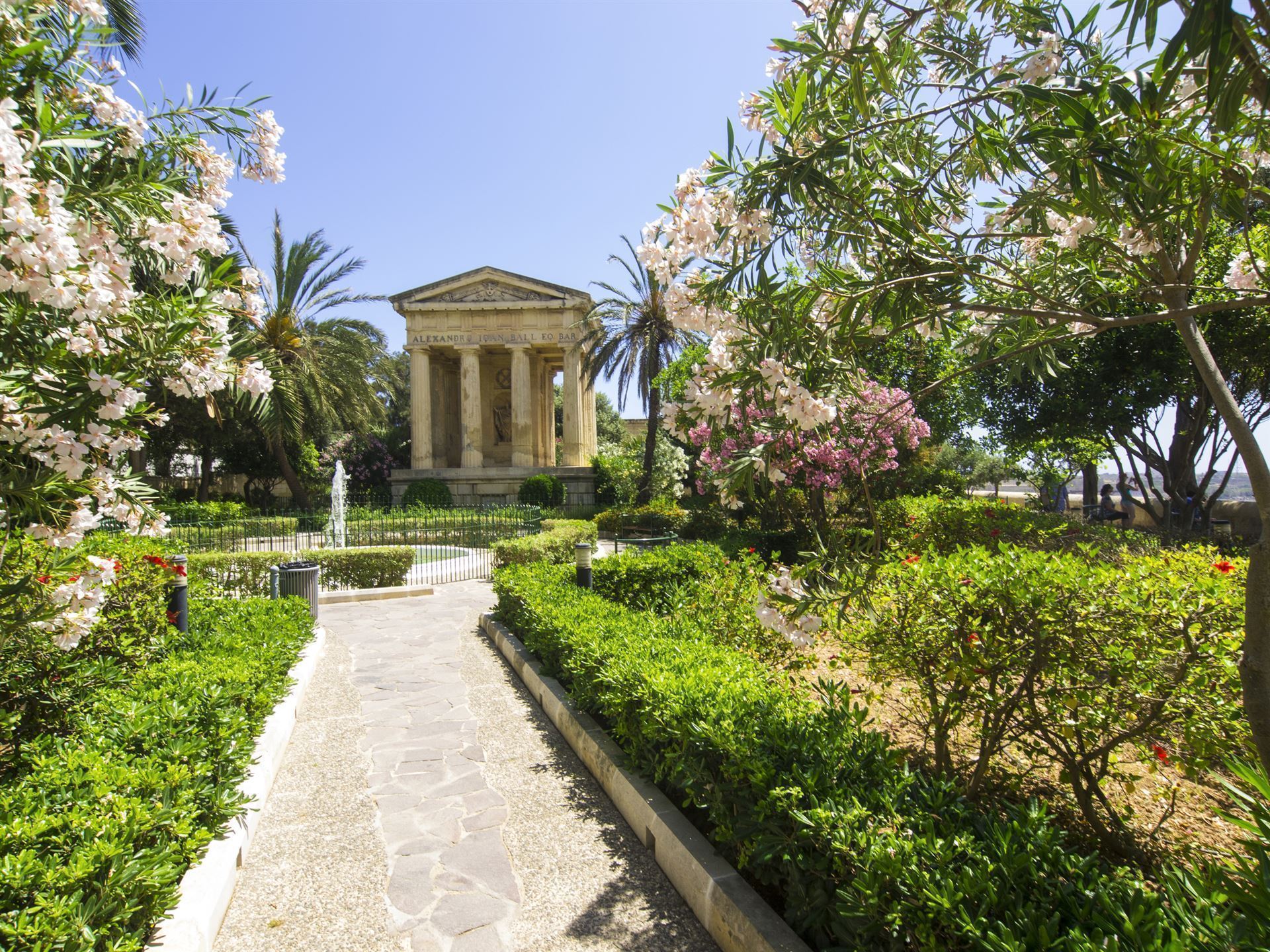 Malta Valletta Barracca Gärten