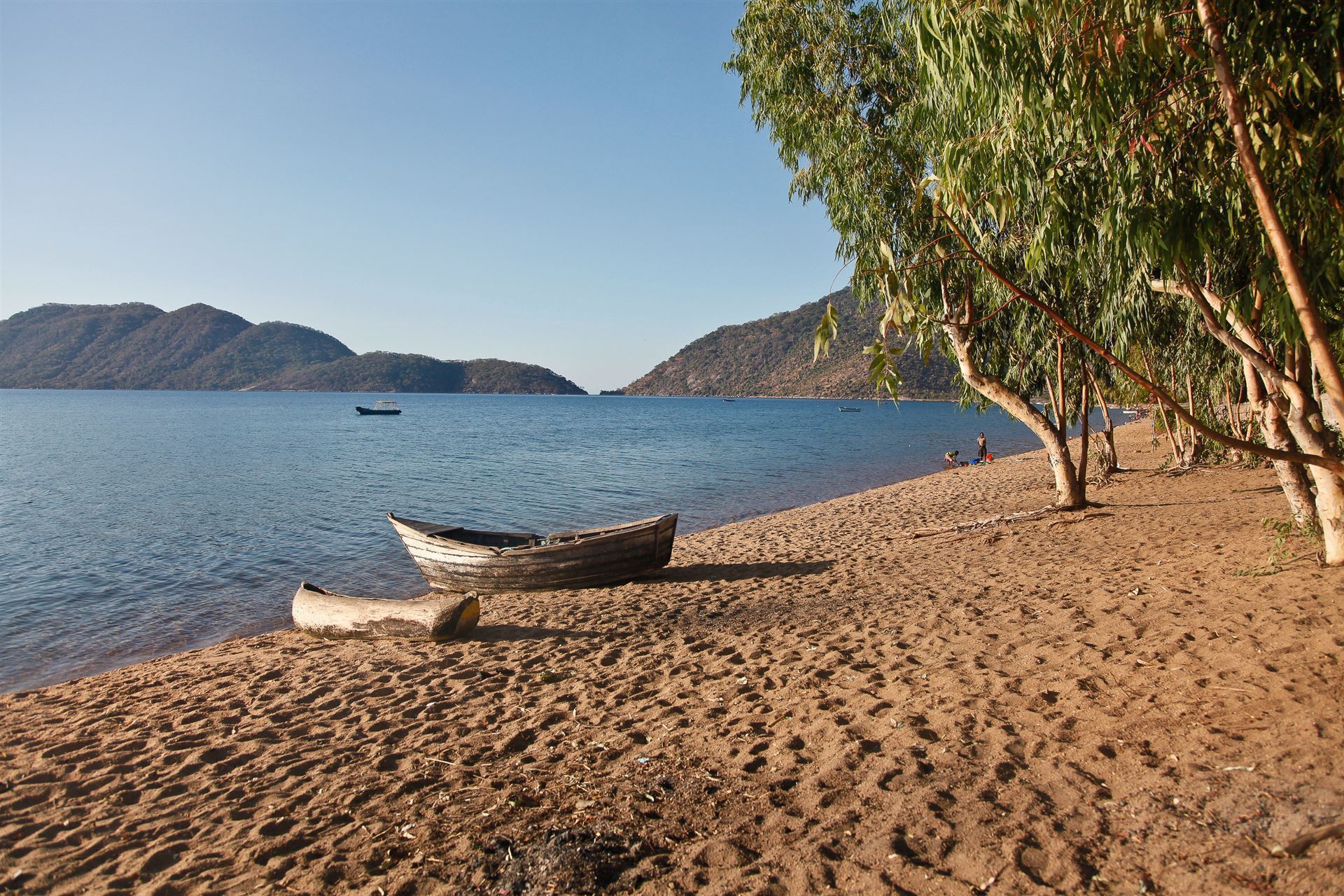 Boot am Strand