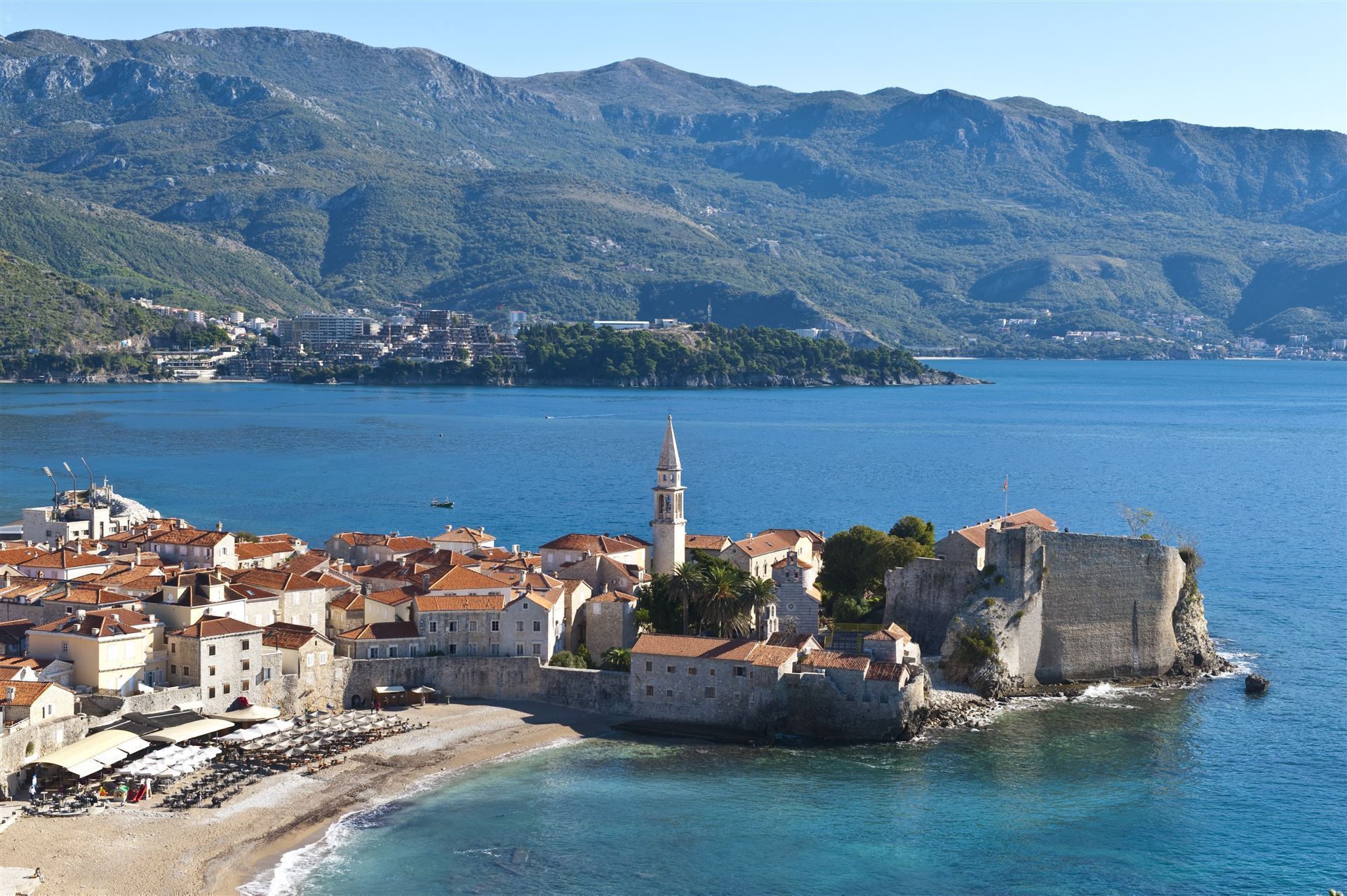 Budva_Blick auf Stadt