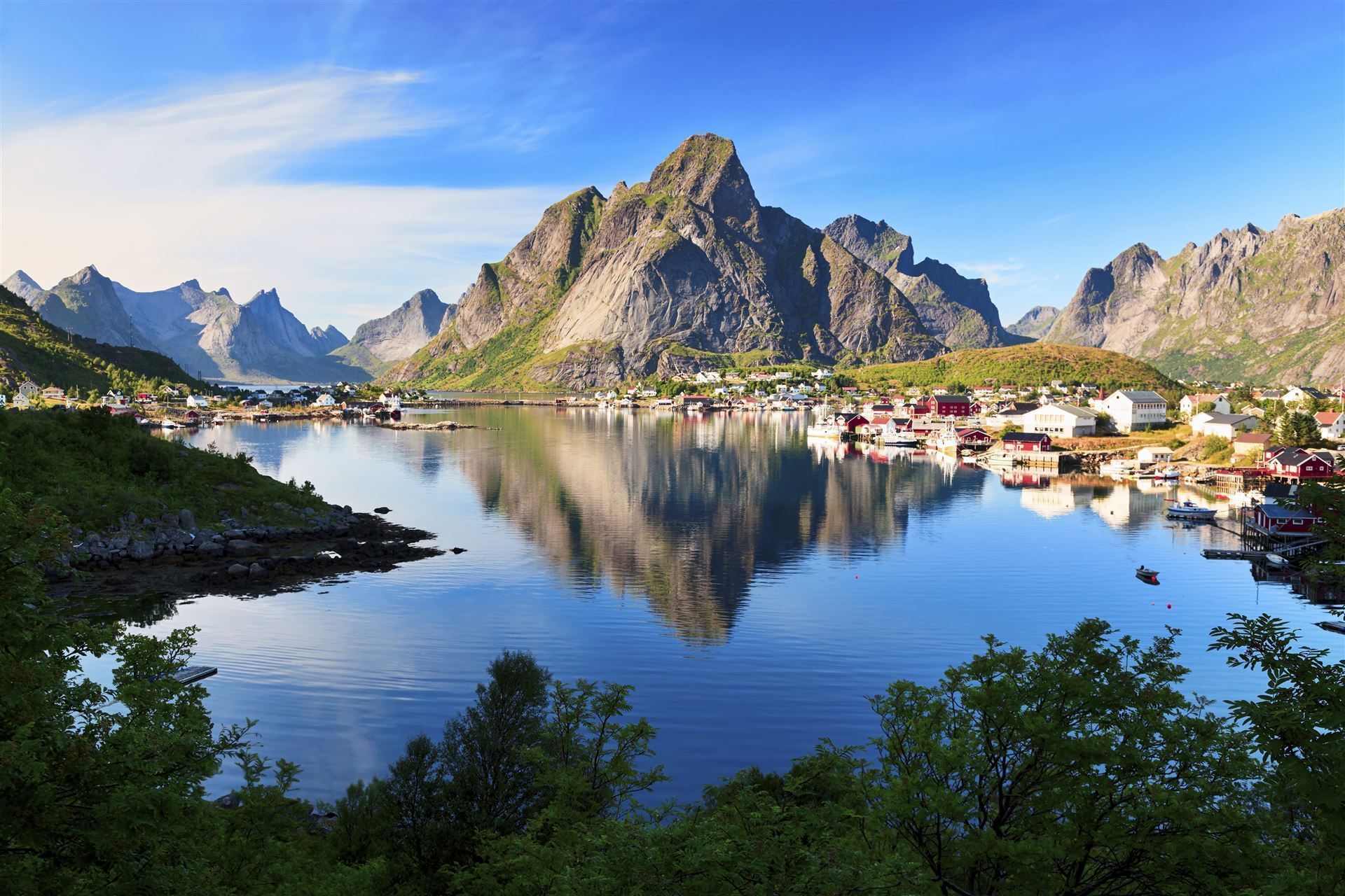 Blick auf Reine, Lofoten