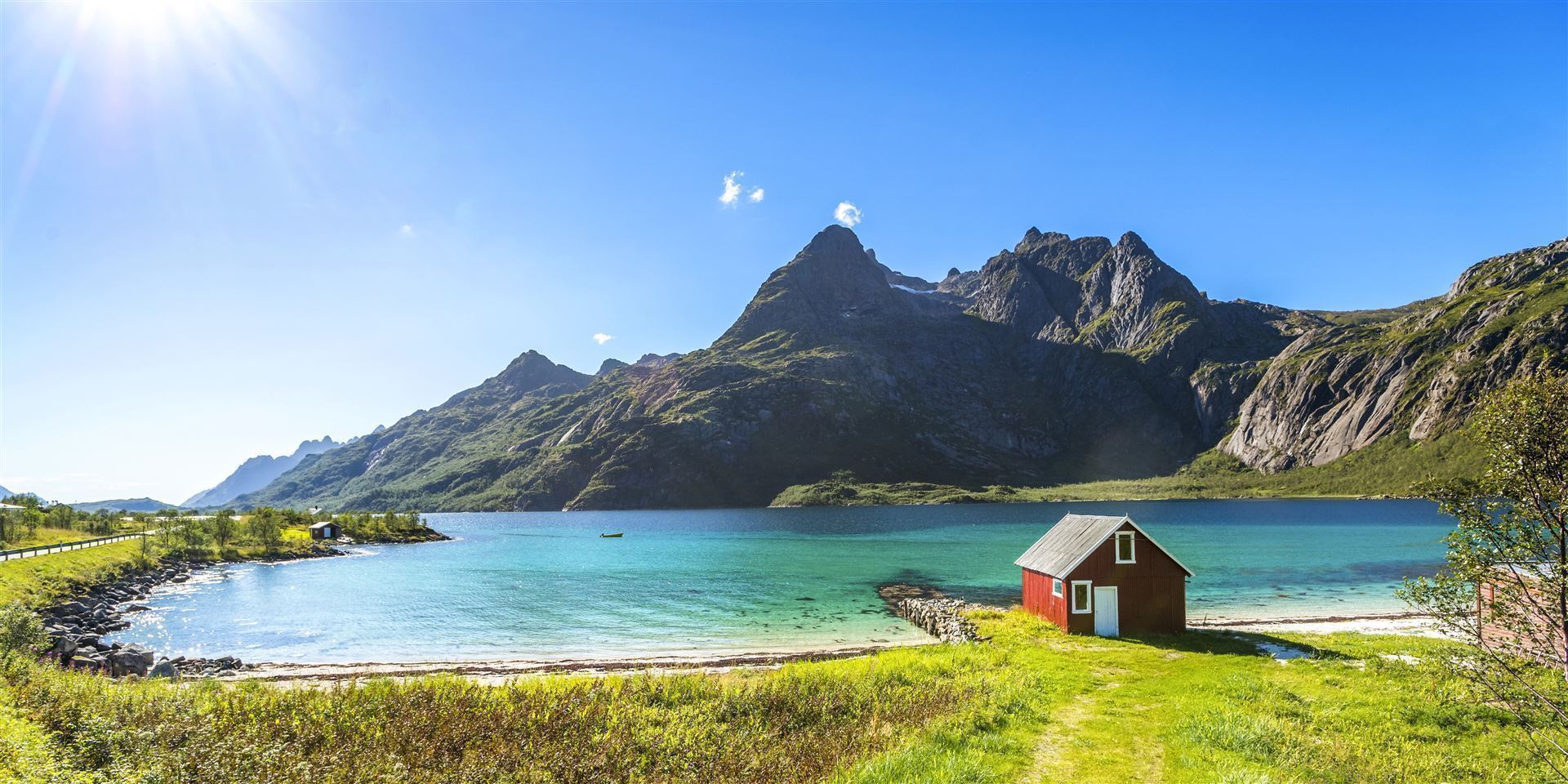 Trollfjord einsames Haus