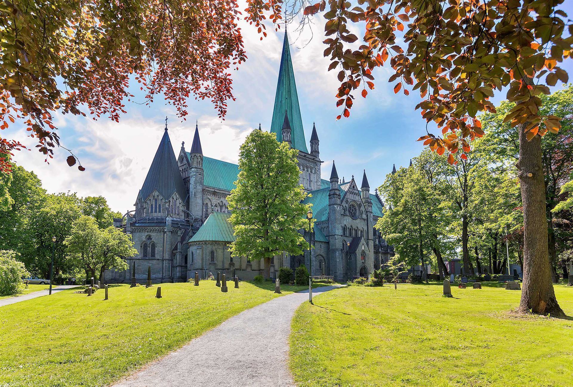 Nidarosdom in Trondheim, Norwegen