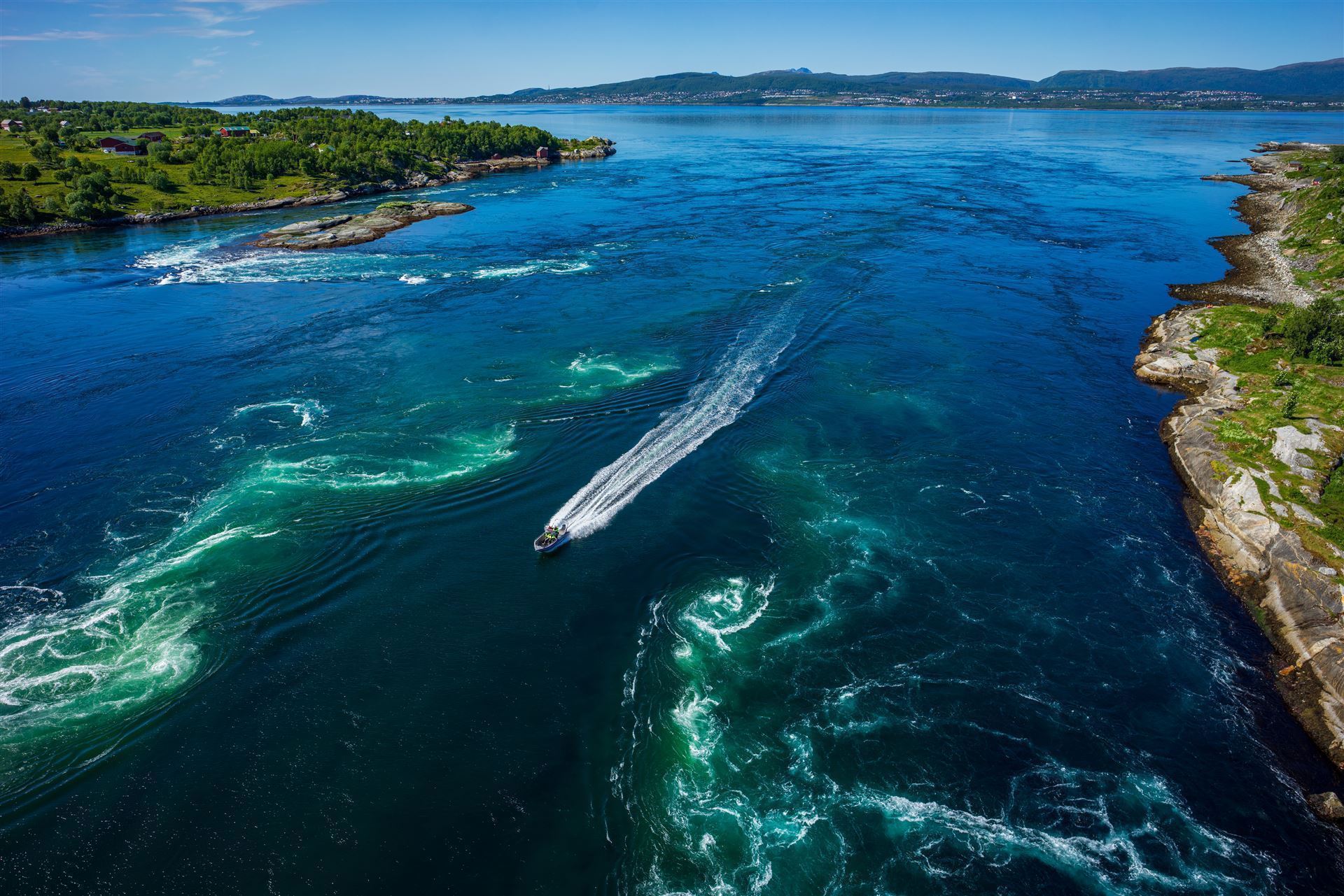 Gezeitenstrom Saltstraumen, Norwegen