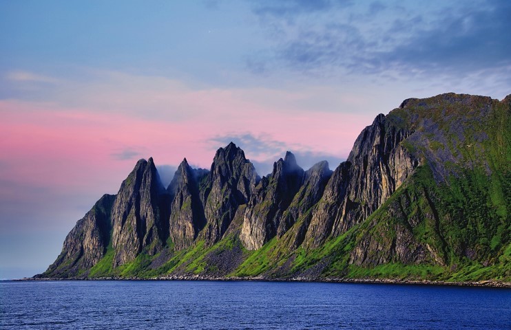 Norwegen Helgelandküste Sieben Schwestern
