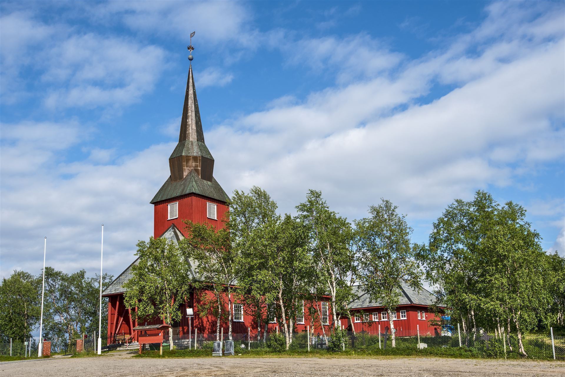 Holzkirche in Kautokeino, Norwegen