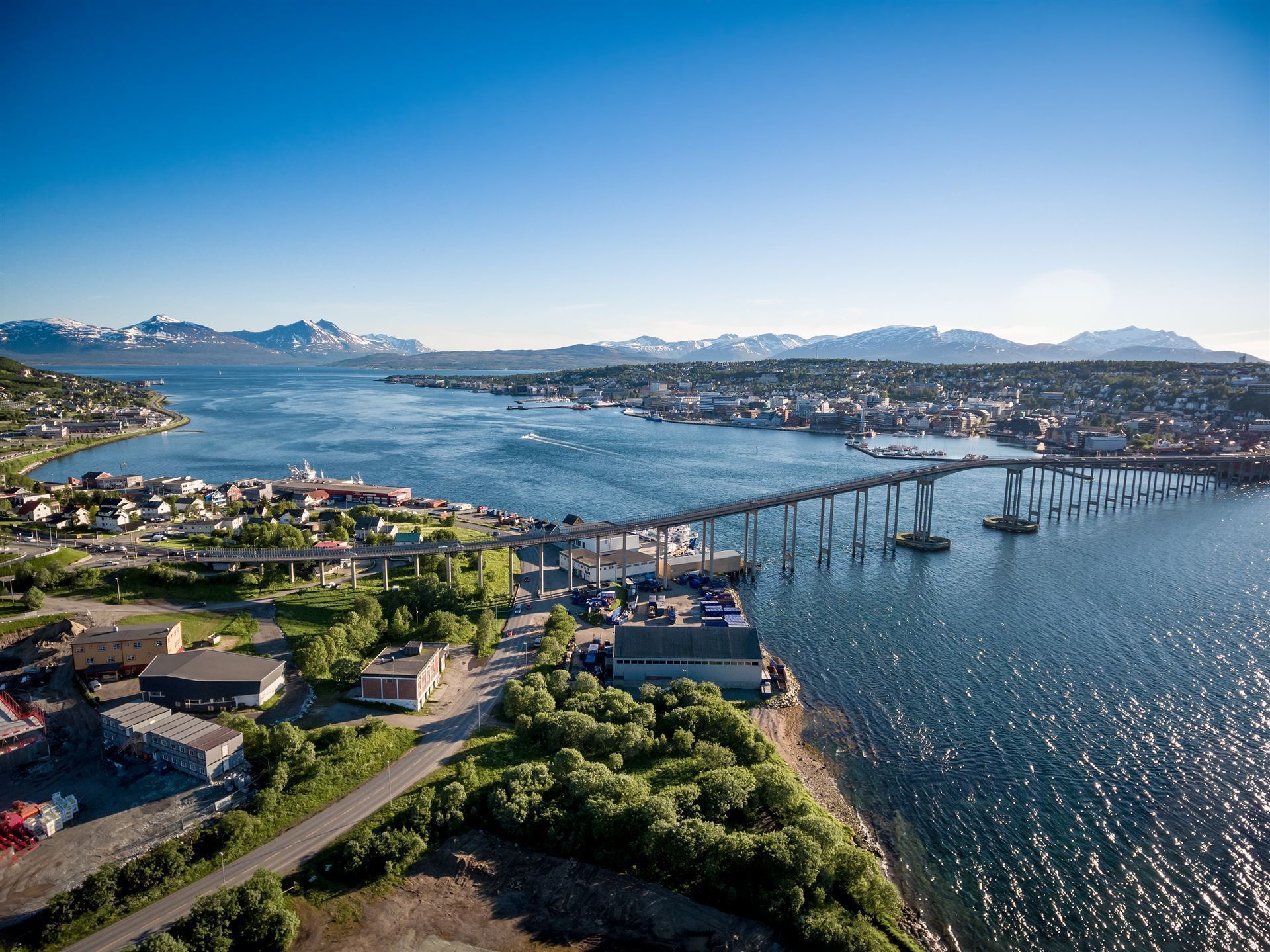 Tromso- Brücke, Norwegen