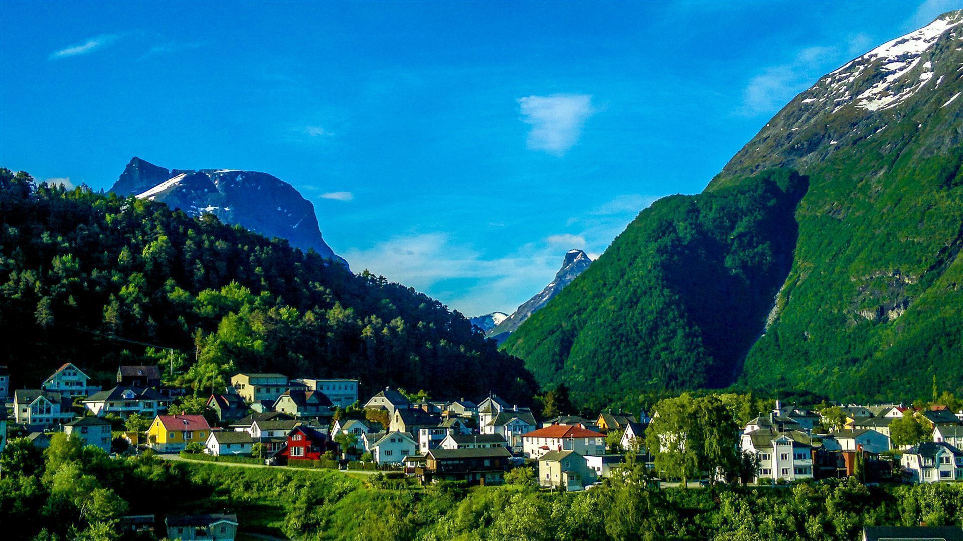  Stadtzentrum von Åndalsnes in Norwegen