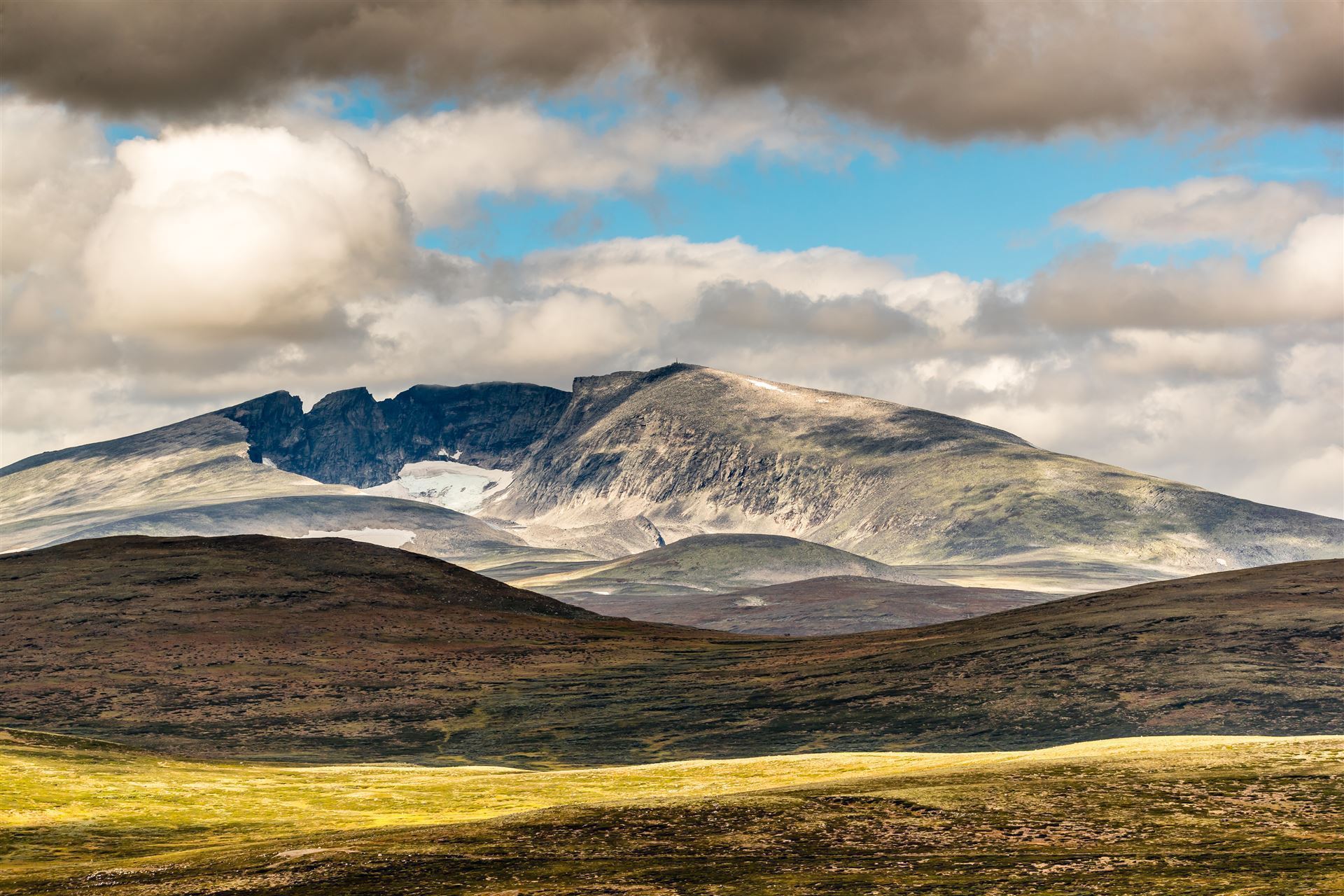 Snøhetta, höchster Berg im Dovrefjell NP, Norwegen