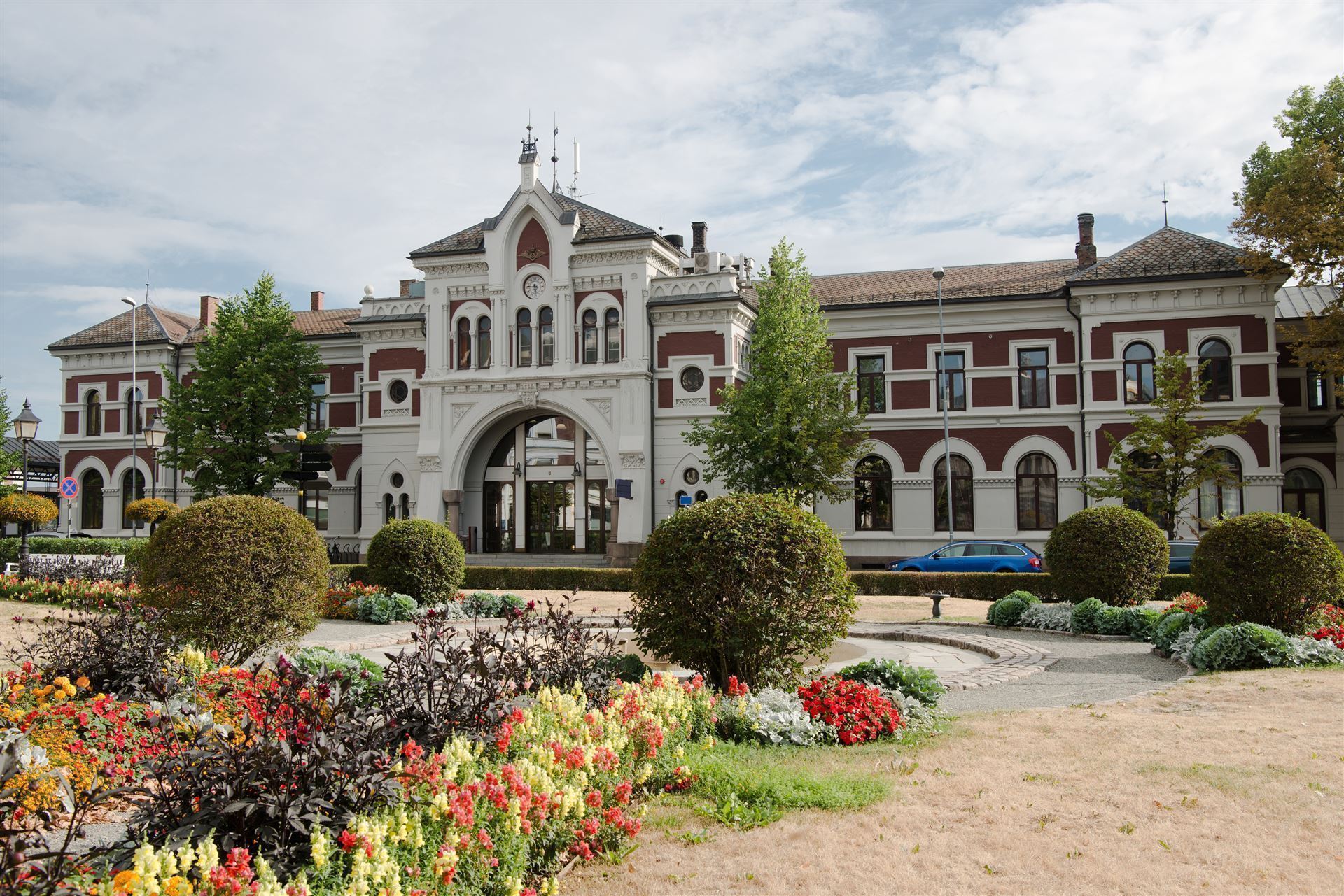 Bahnhofsgebäude von Hamar, Norwegen