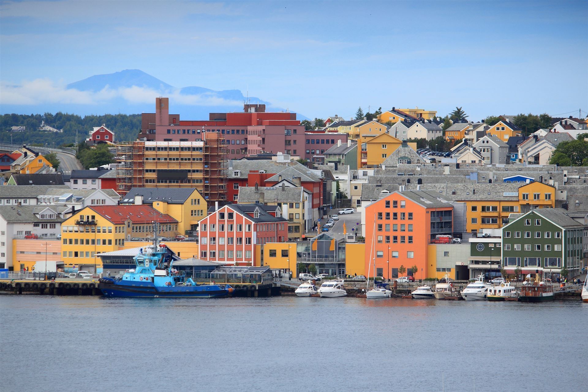 Blick auf Kristiansund, Norwegen
