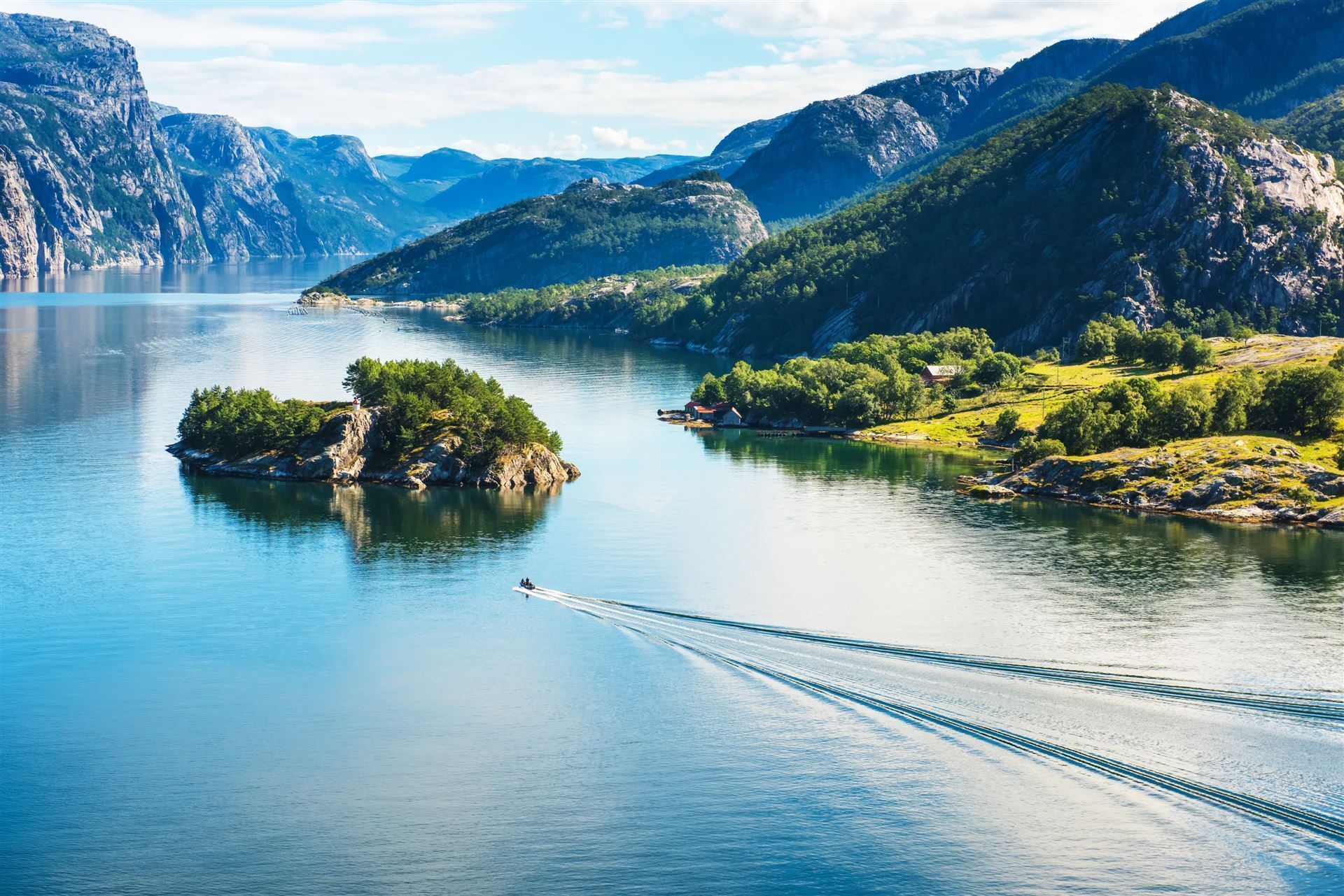 Truamhafte Landschaft am Lysefjord, Norwegen
