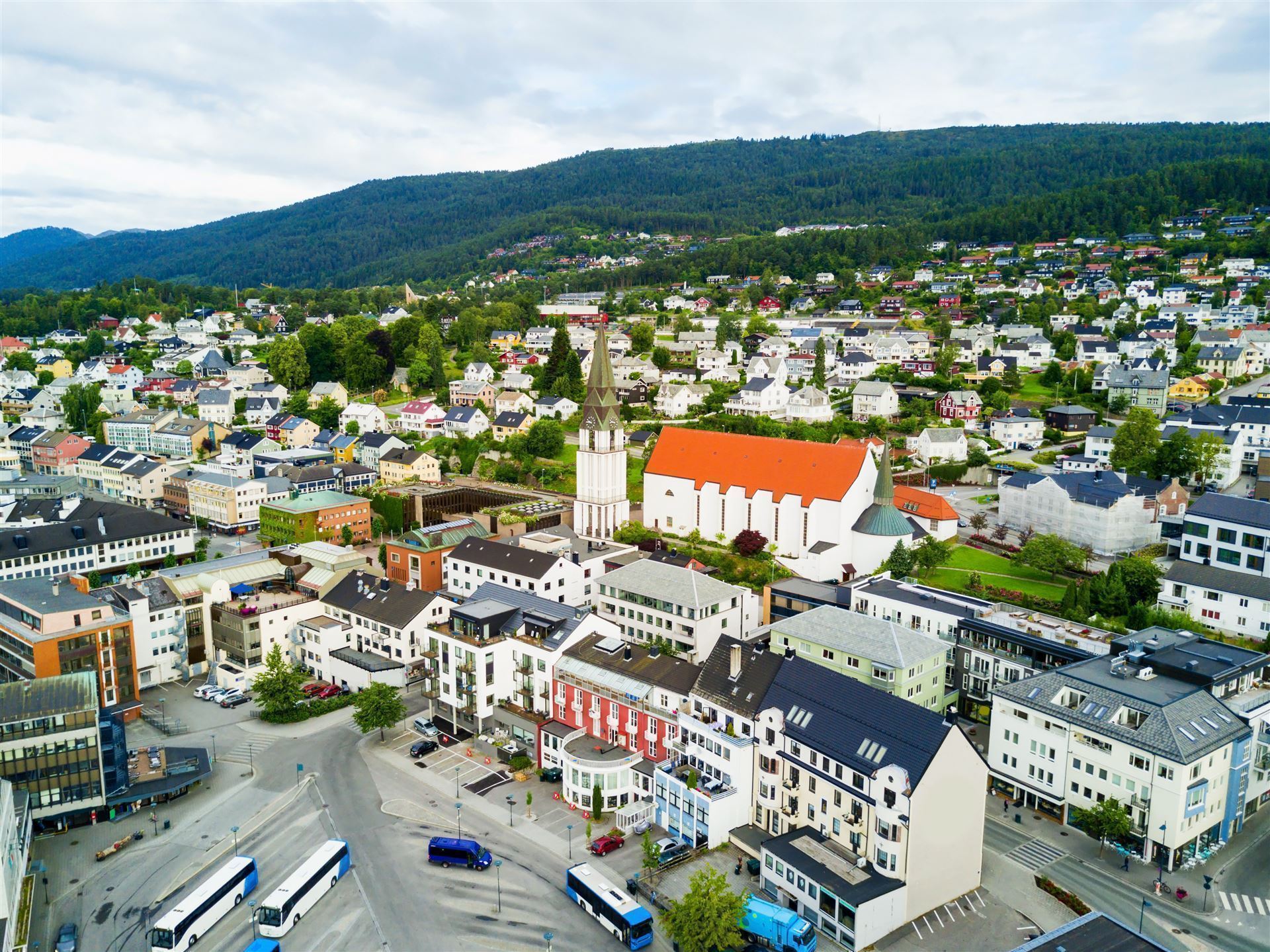 Molde-Stadt in Norwegen 