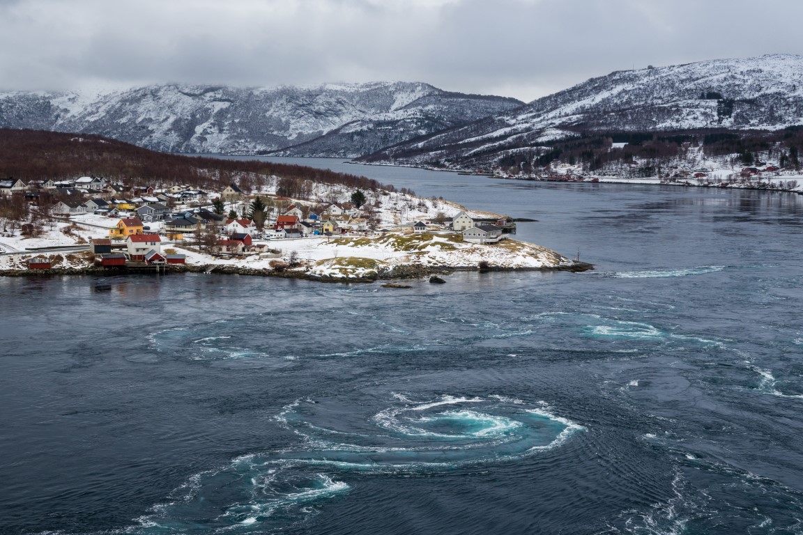 Saltstraumen-Gezeitenstrom, Nordnorwegen