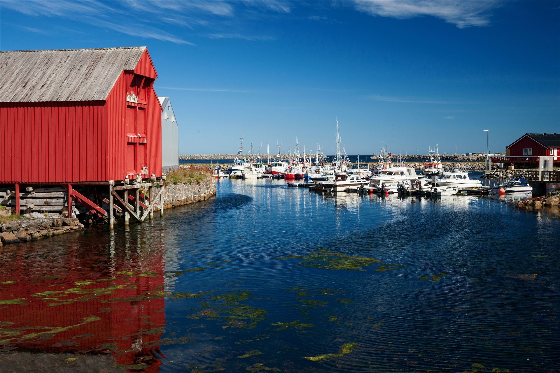 Hafen von Andenes, Vesteralen, Norwegen