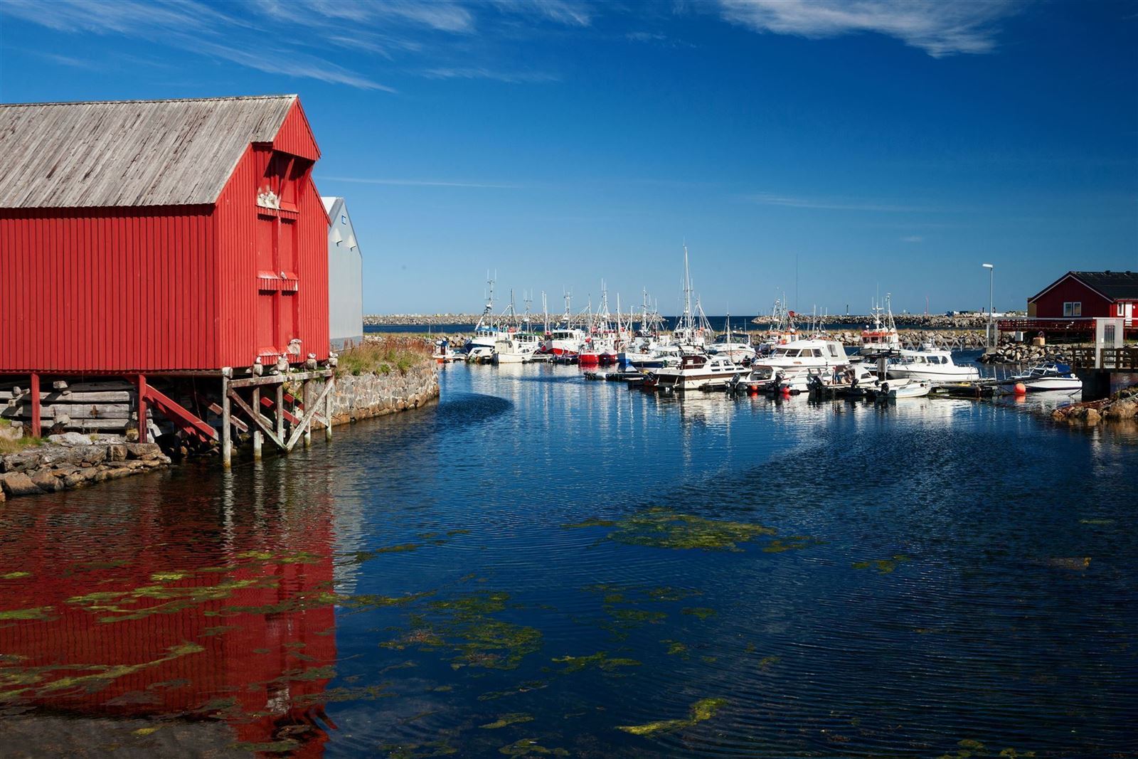 Hafen von Andenes, Vesteralen, Norwegen