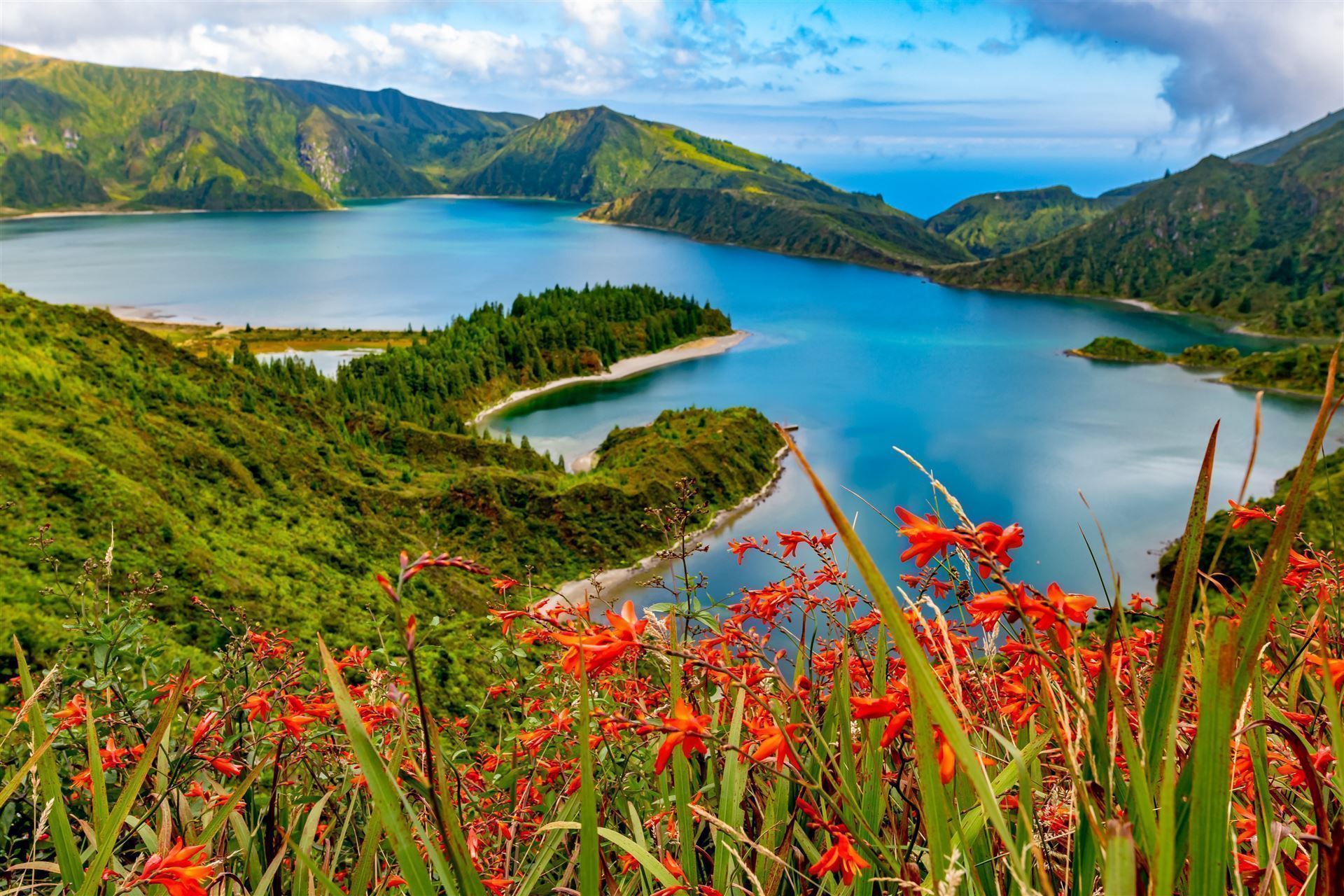 Blick auf den Lagoa do Fogo