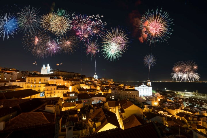 Lissabon Feuerwerk
