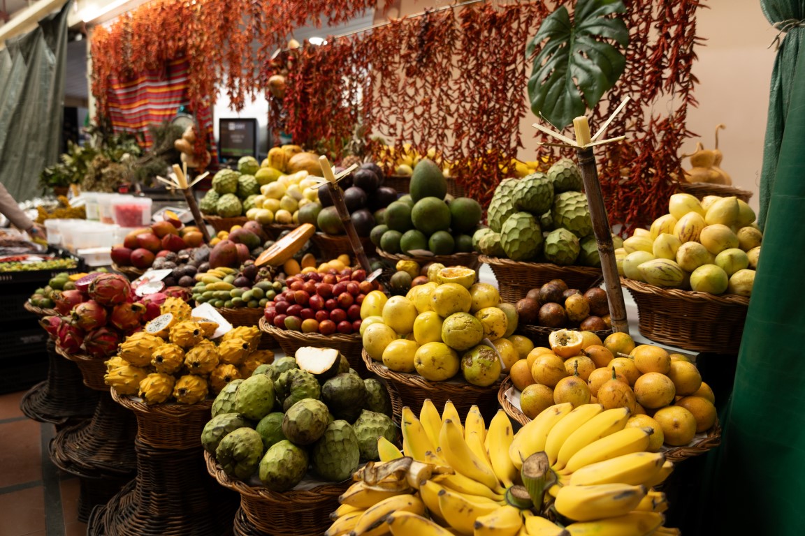 Obststand in der Mercados dos Lavradores