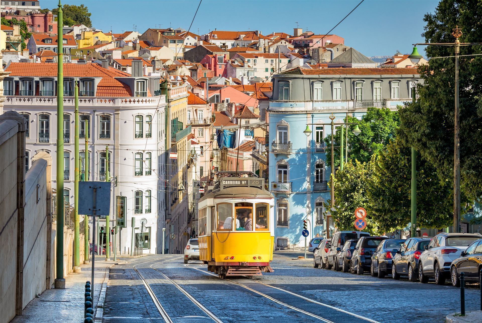 Portugal Lissabon Straßenbahn Linie 28