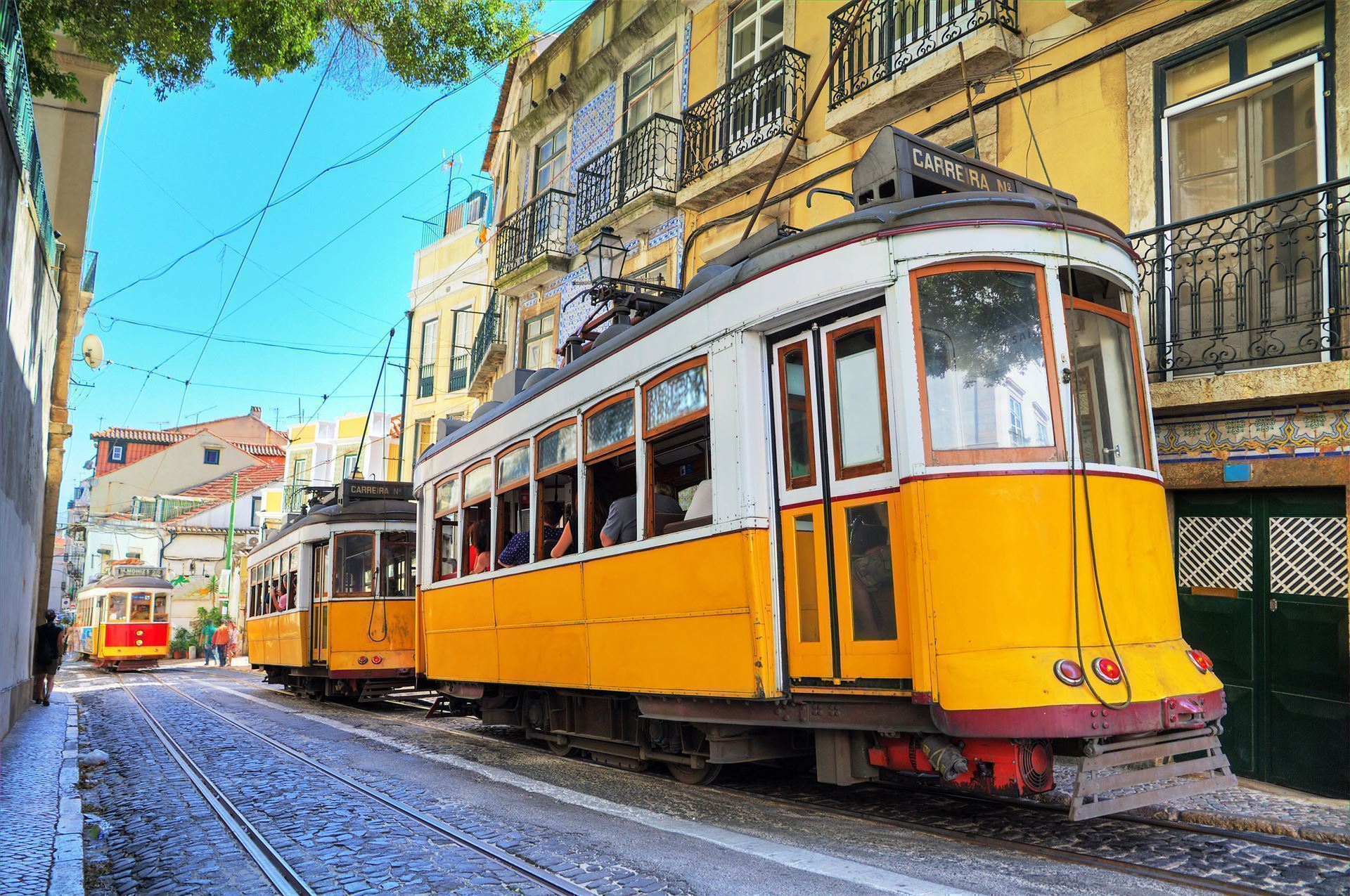 Portugal Lissabon Straßenbahn