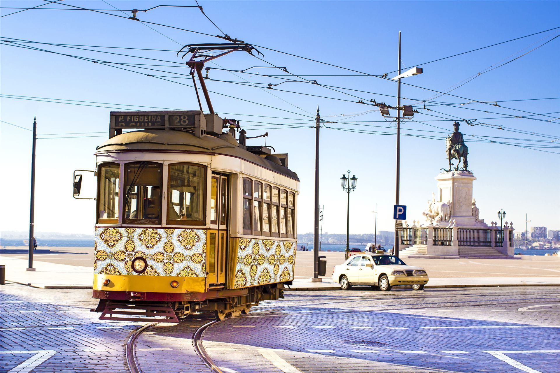 Portugal Lissabon Straßenbahn