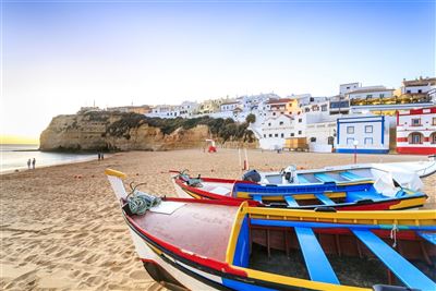 Algarve_Estoi_Boote am Strand