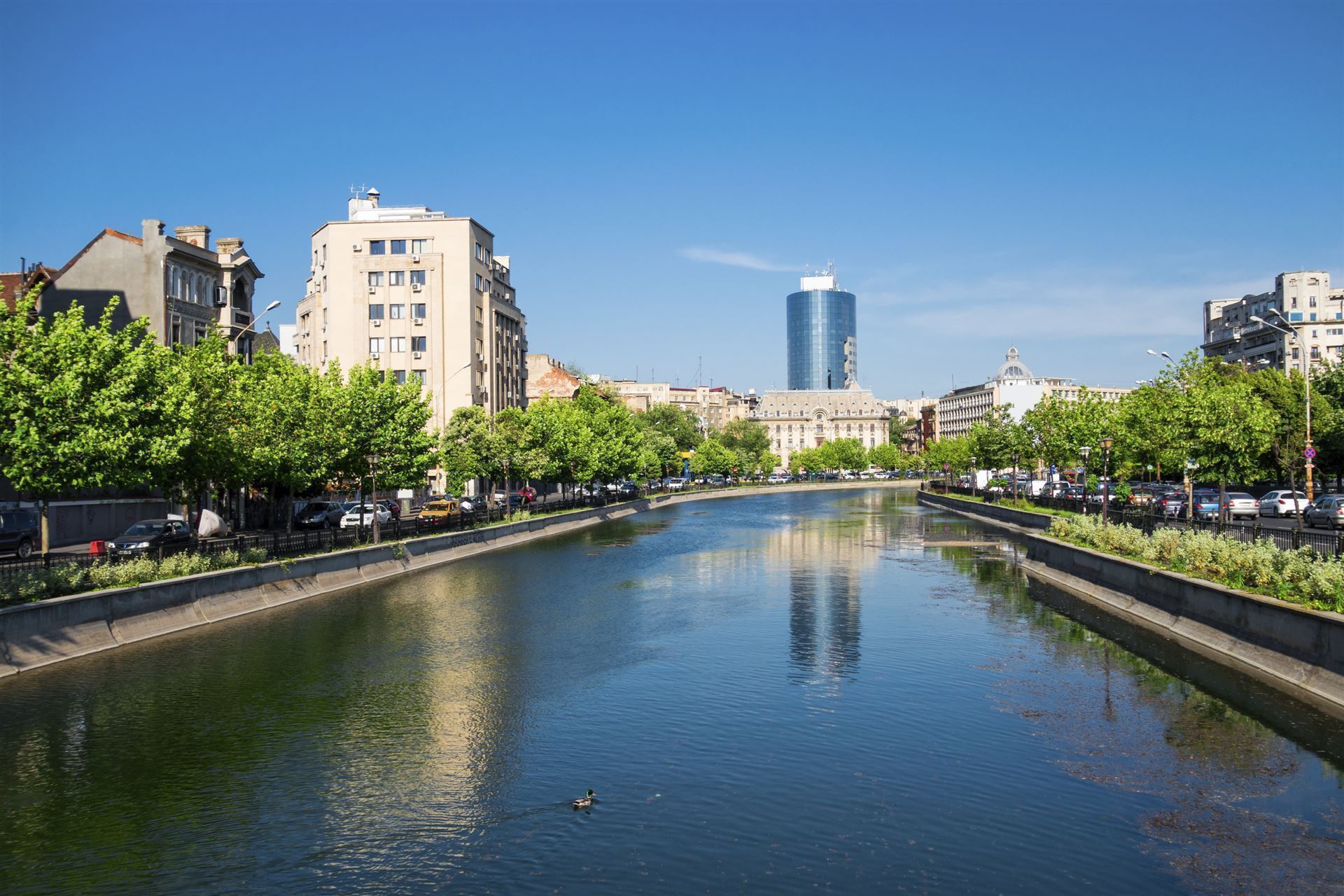 Rumänien Bukarest Dambovita River