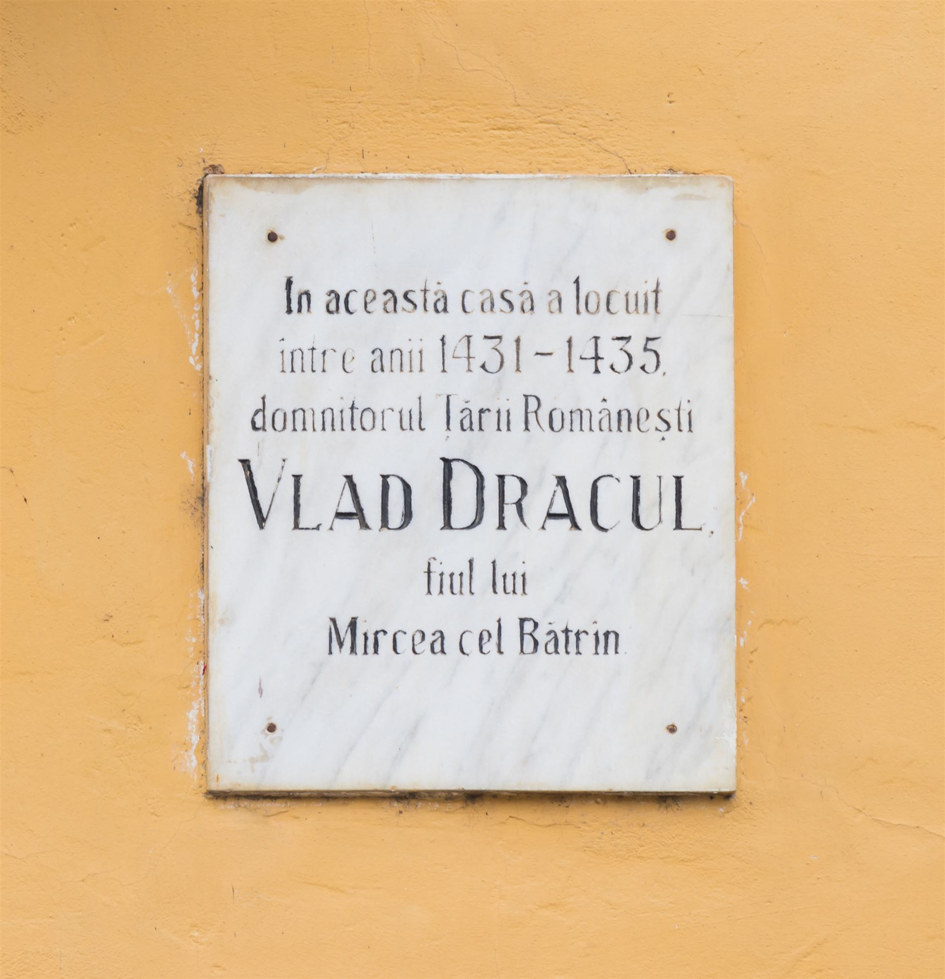 Gedenktafel Dracula