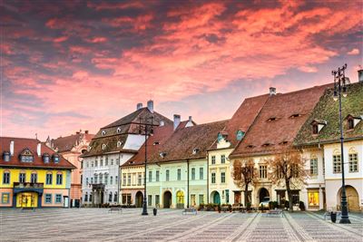 Sonnenuntergang Sibiu