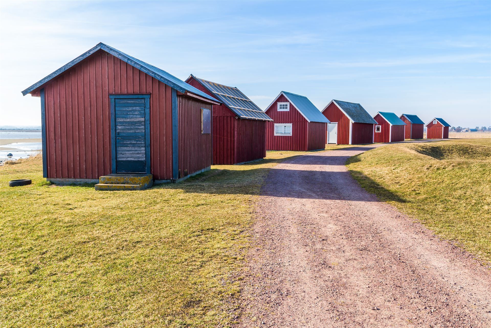 Fischerhütten auf der Insel Öland
