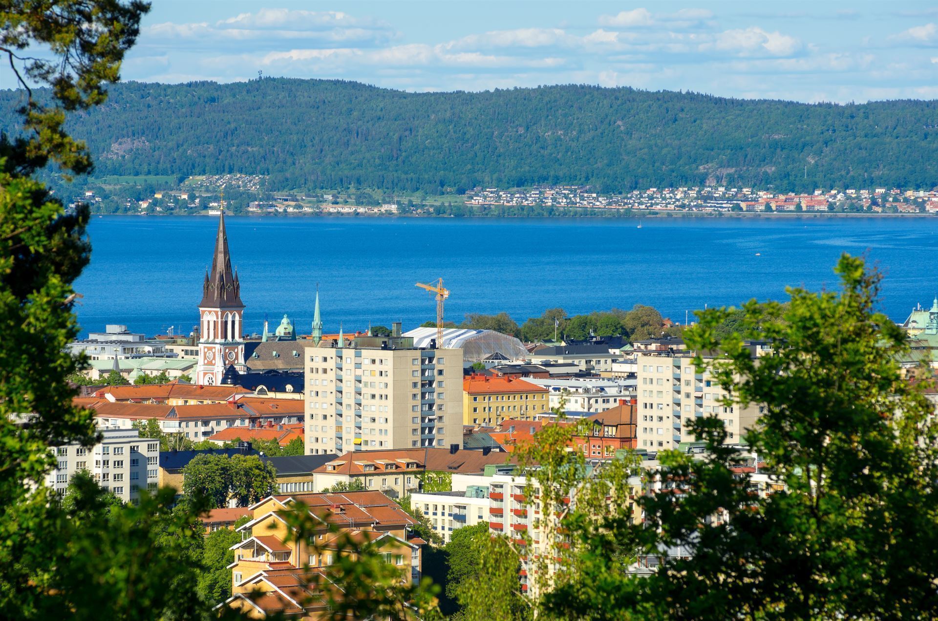 Blick auf Jönköping in Schweden