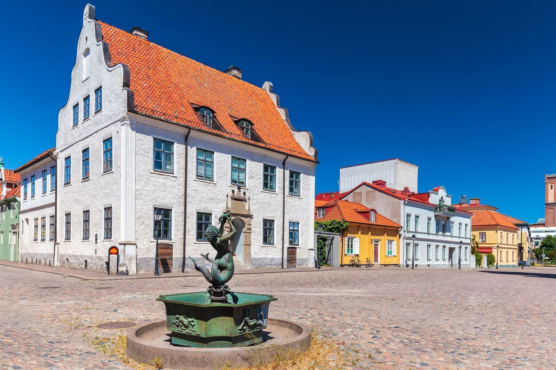 Historischer Platz in Kalmar, Schweden