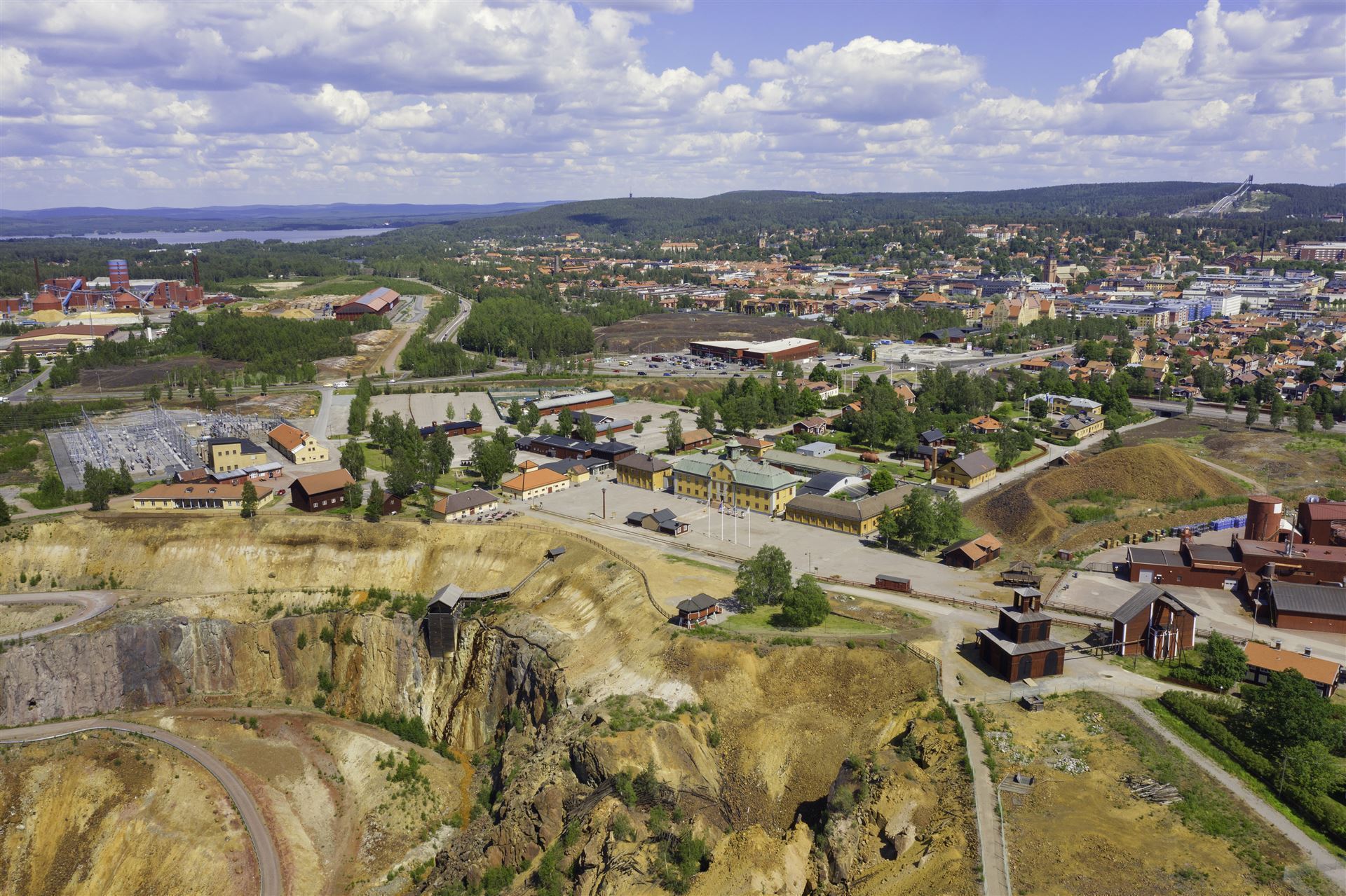 Blick auf die Grubenstadt Falun
