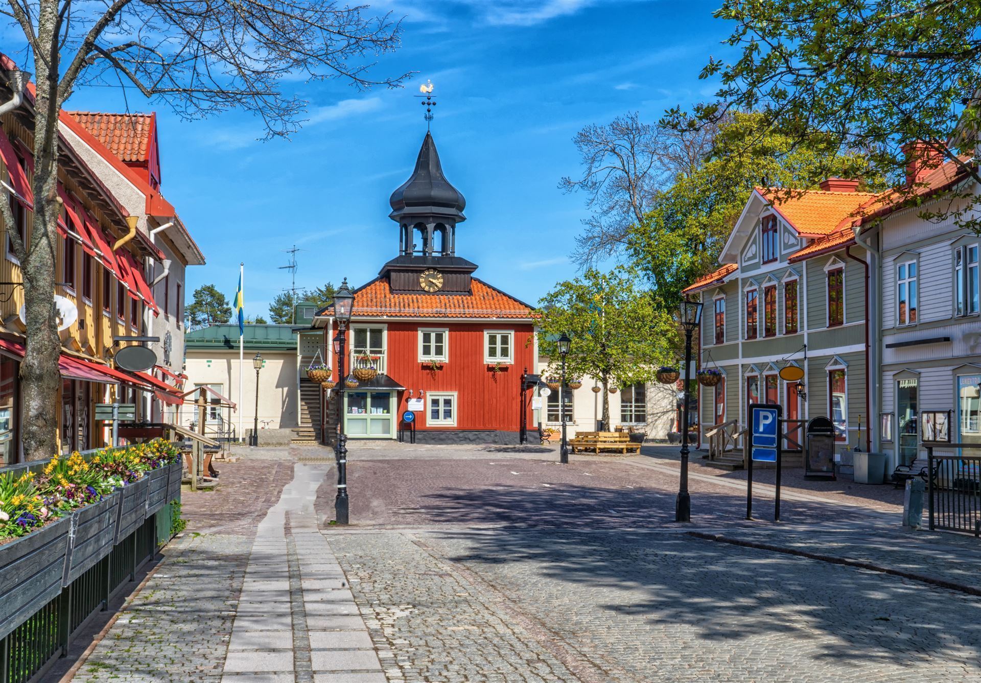Zentraler Platz in Trosa